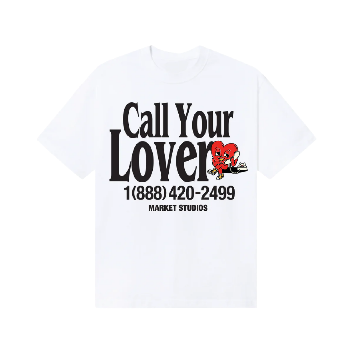 MARKET STUDIOS CALL YOUR LOVER T-SHIRT
