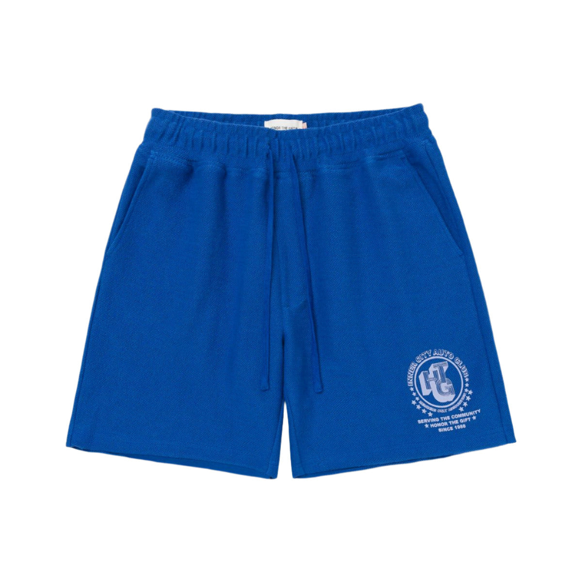 HONOR THE GIFT RACE HERRINGBONE SHORT BLUE