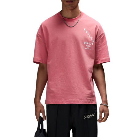 CRIMINAL DAMAGE ADULTS ONLY T-SHIRT Coral