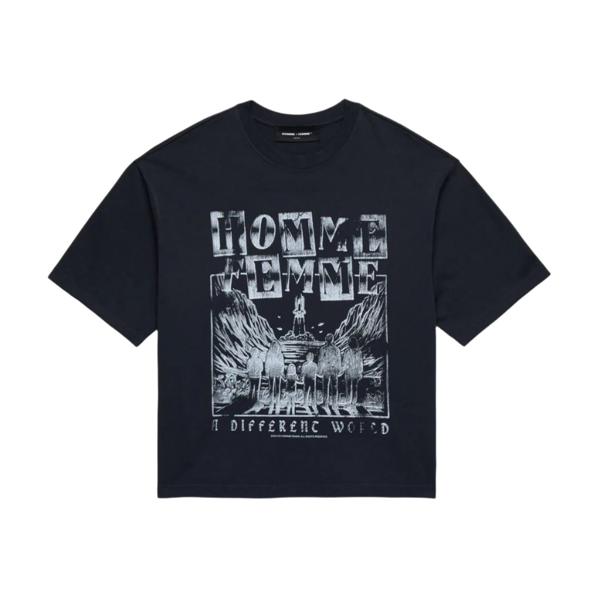 HOMME + FEMME LA Takeoff Tee Black