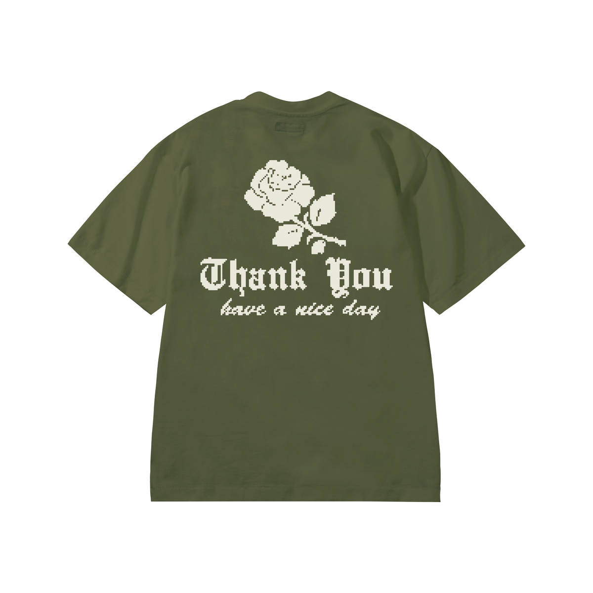 MARKET Thank You Needlepoint T-Shirt Sea Kelp