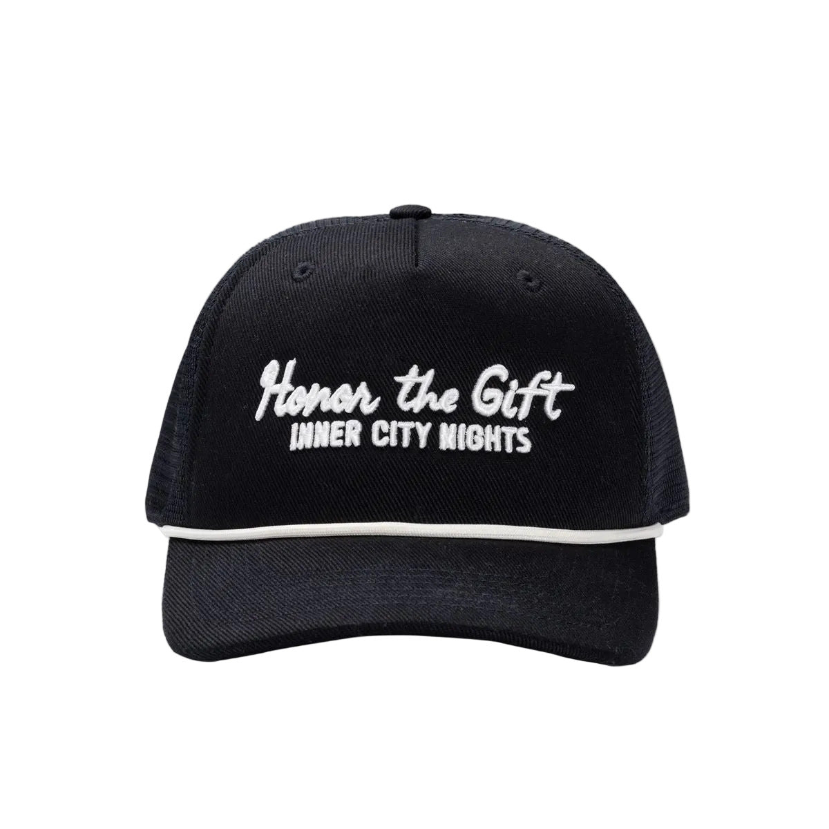 HONOR THE GIFT CITY NIGHTS TRUCKER CAP- BLACK