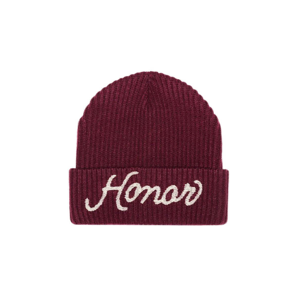 HONOR THE GIFT HEAVY KNIT BEANIE - BERRY