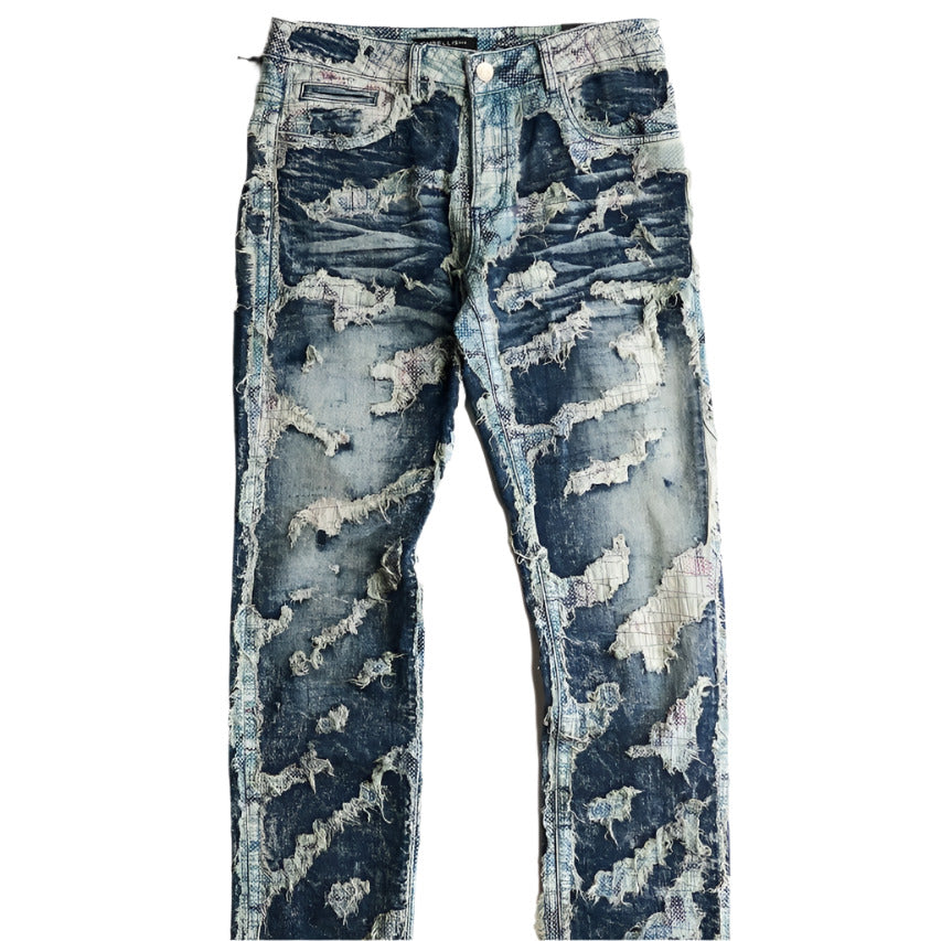 Embellish Ace Boro Denim (Light Blue)