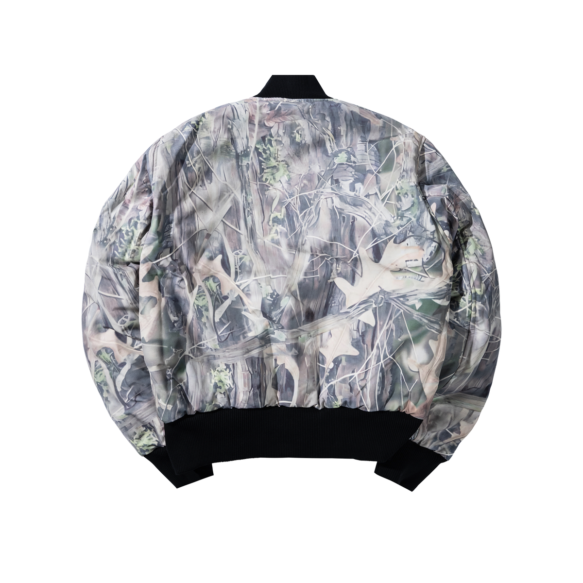 MARKET Handyman Reversible Bomber Jacket - Pirate Black / Wood Camo