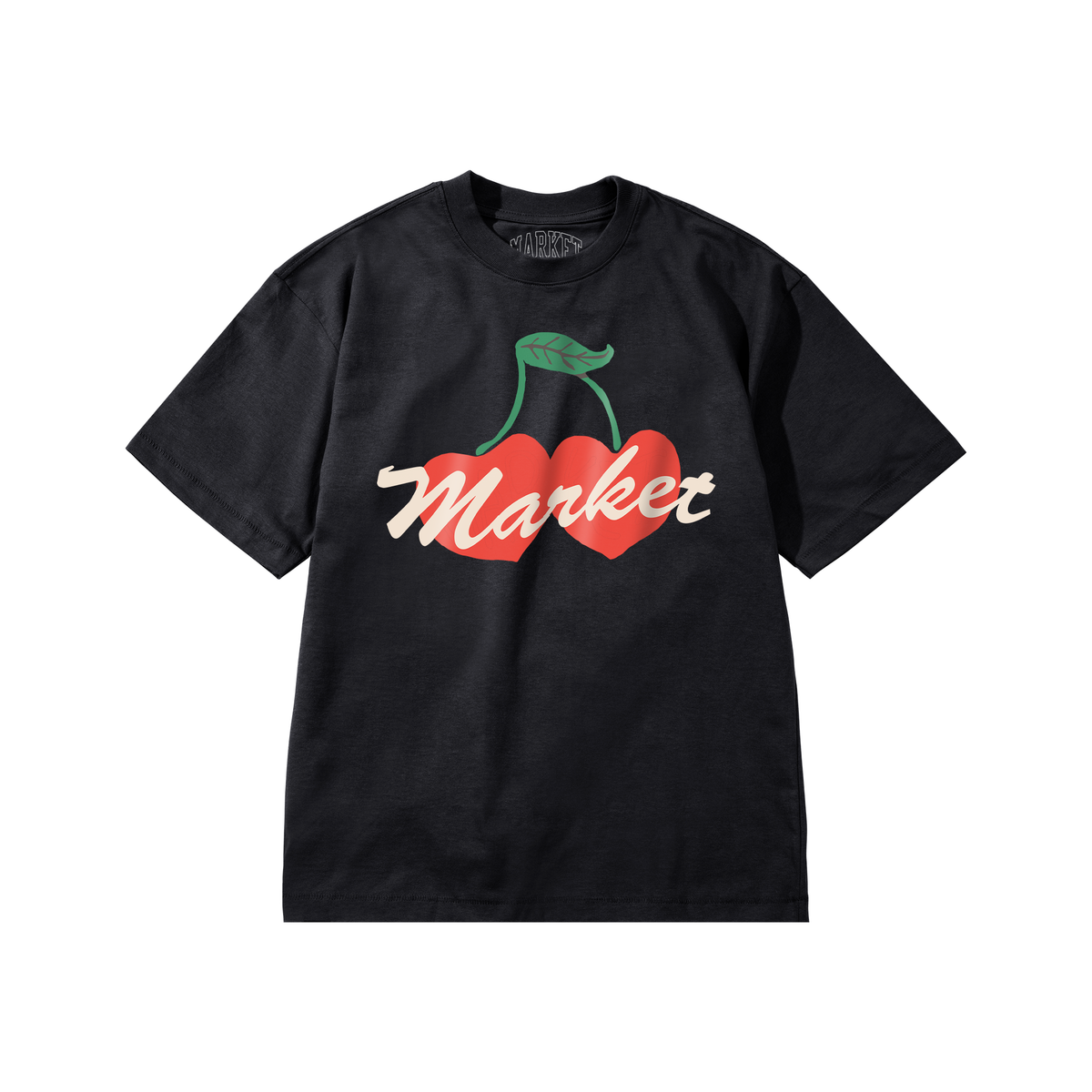 MARKET Double Cherries T-Shirt Pirate Black