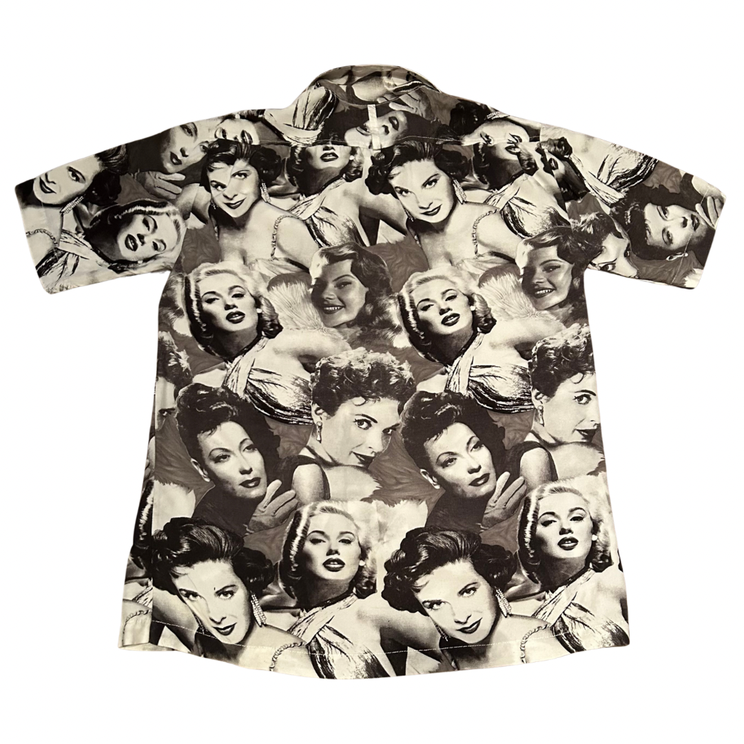 Vintage Diamonds are Forever Short Sleeve Button Down Size Large VGUC