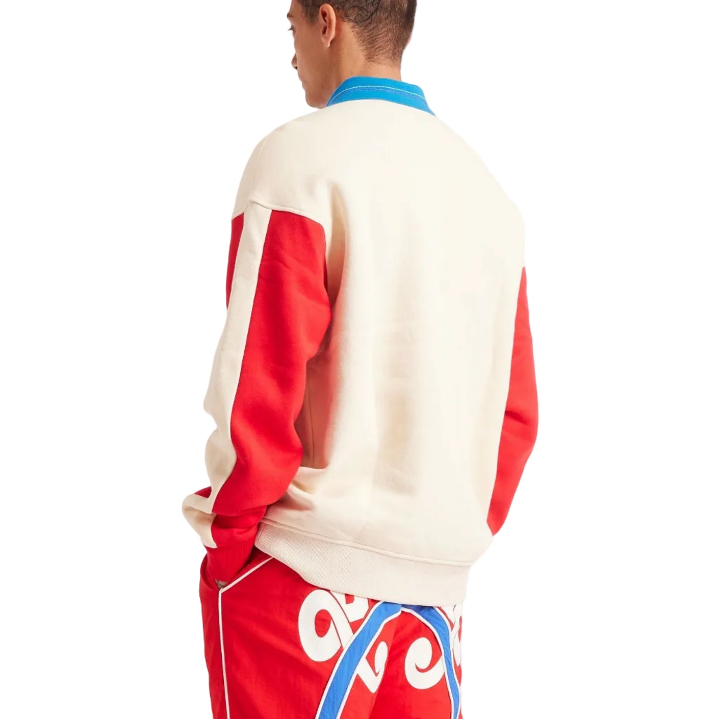 DIET STARTS MONDAY Champion Sport Pullover Antique White & Red