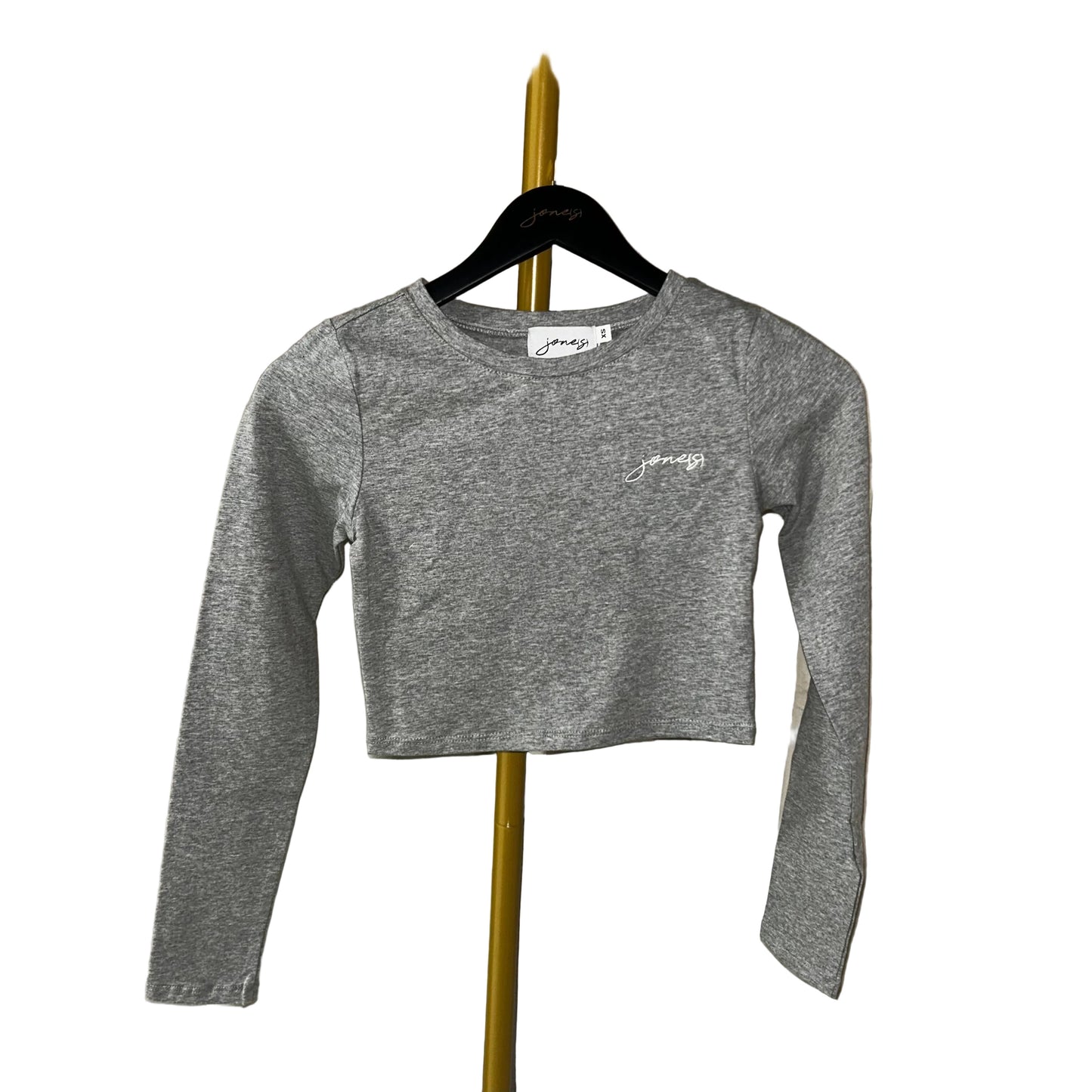 jone(s) Women's Crop Long Sleeve Tee Grey