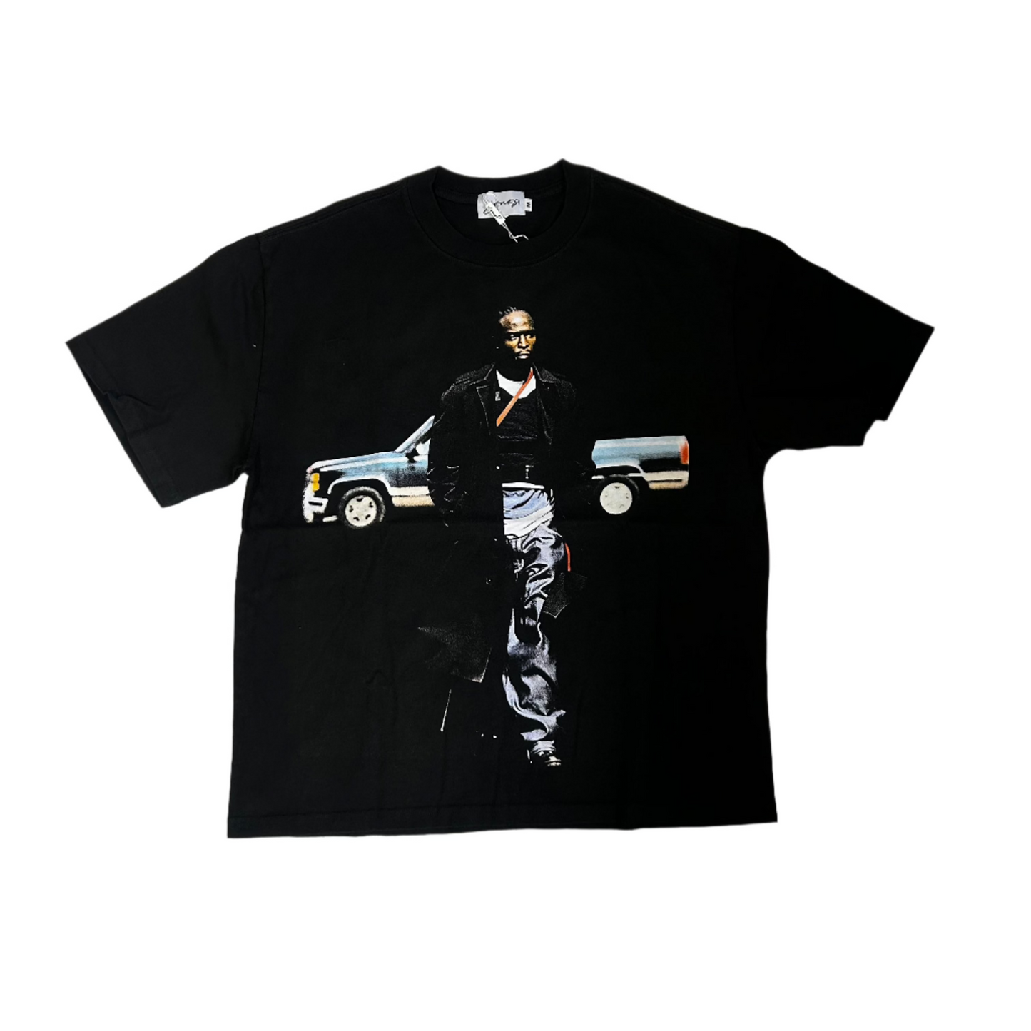 jone(s) Here Comes Omar Boxy Faded Tee Black