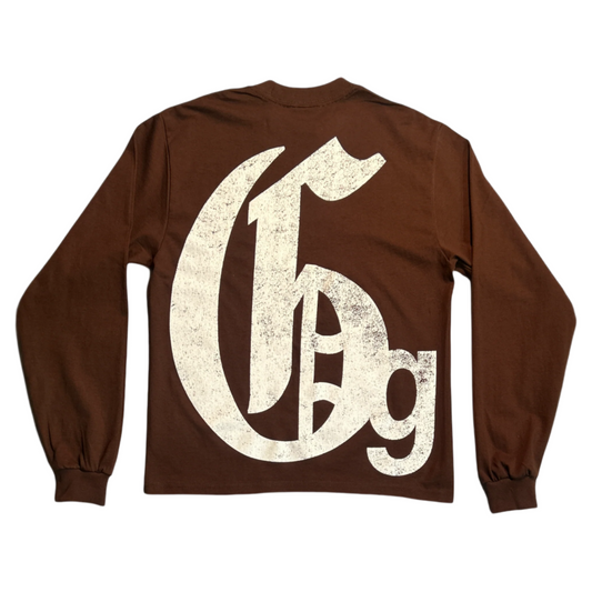 Greater Good Uniform Long Sleeve Tee Brown