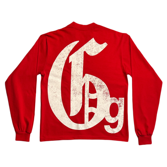 Greater Good Uniform Long Sleeve Tee Red