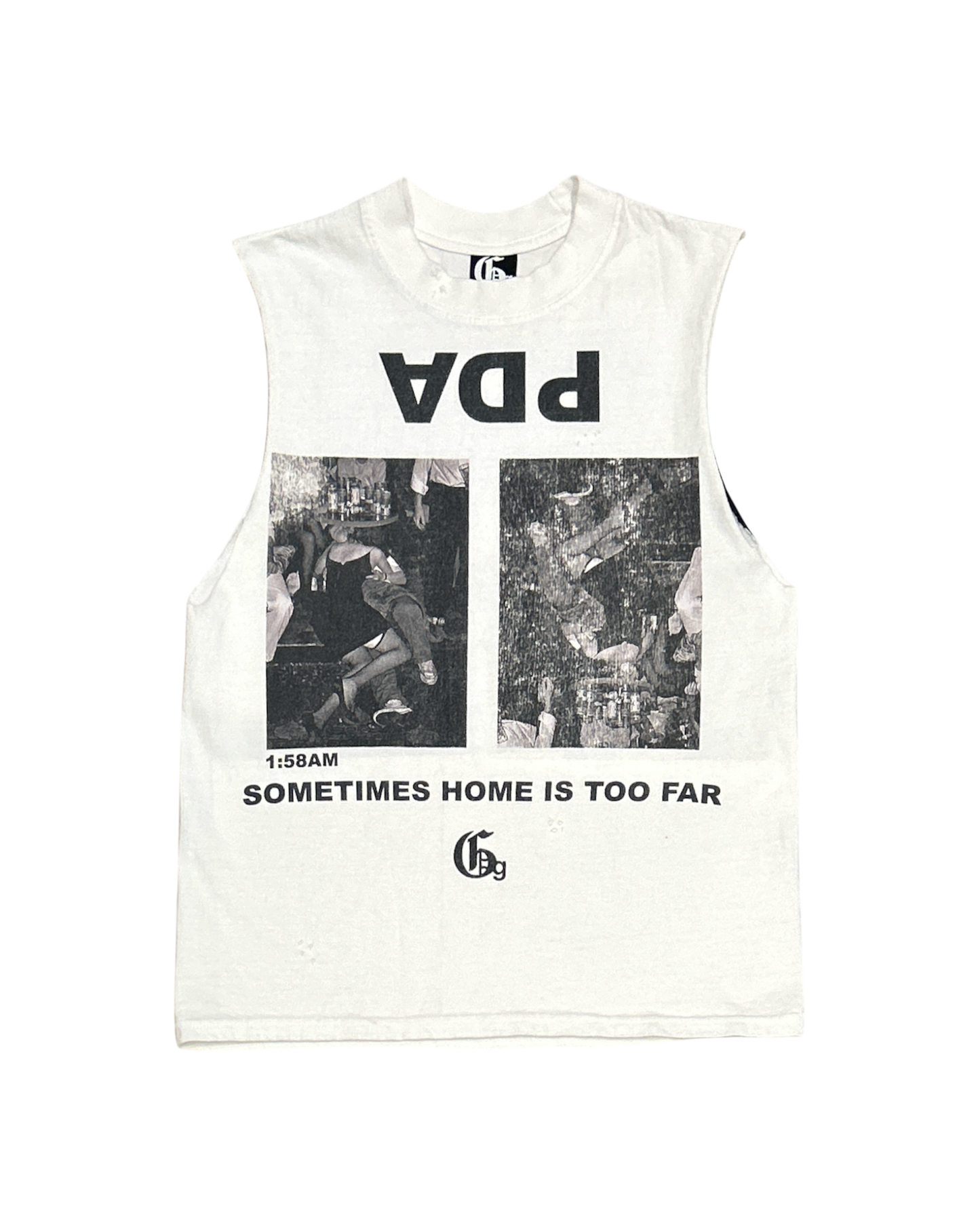 Greater Good Sleeveless PDA Tee White