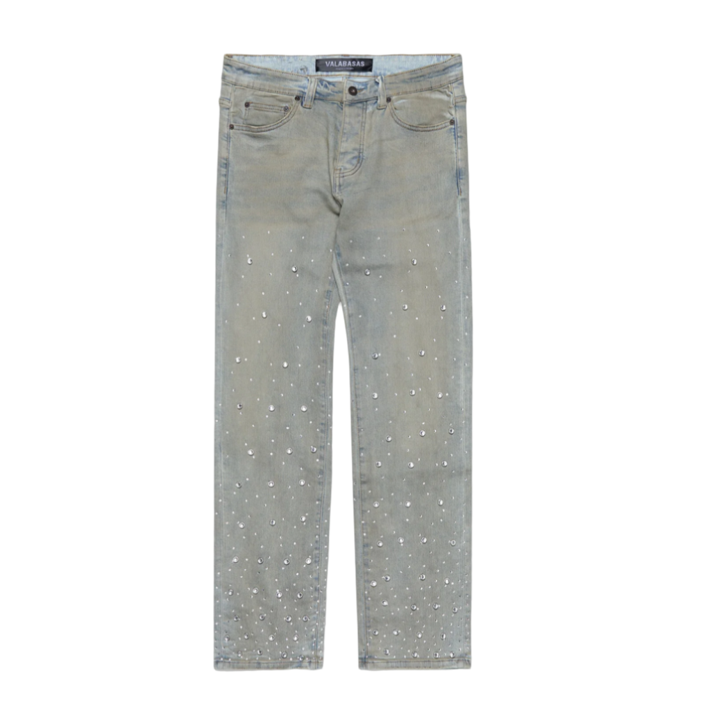 Valabasas Prowl Straight Jean Dirty Lt Blue Wash