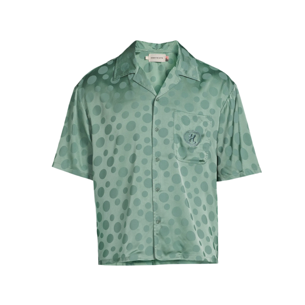 HONOR THE GIFT POLKA DOT SHIRT GREEN