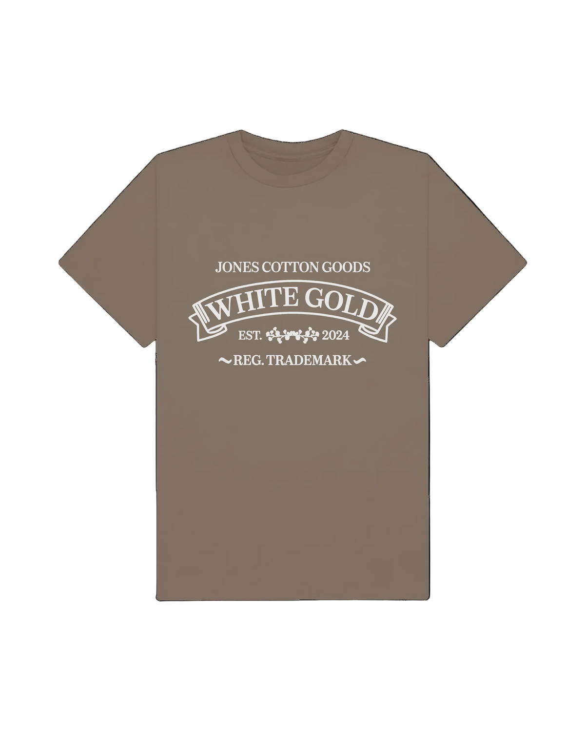 Jones White Gold Denim Goods Tee Taupe