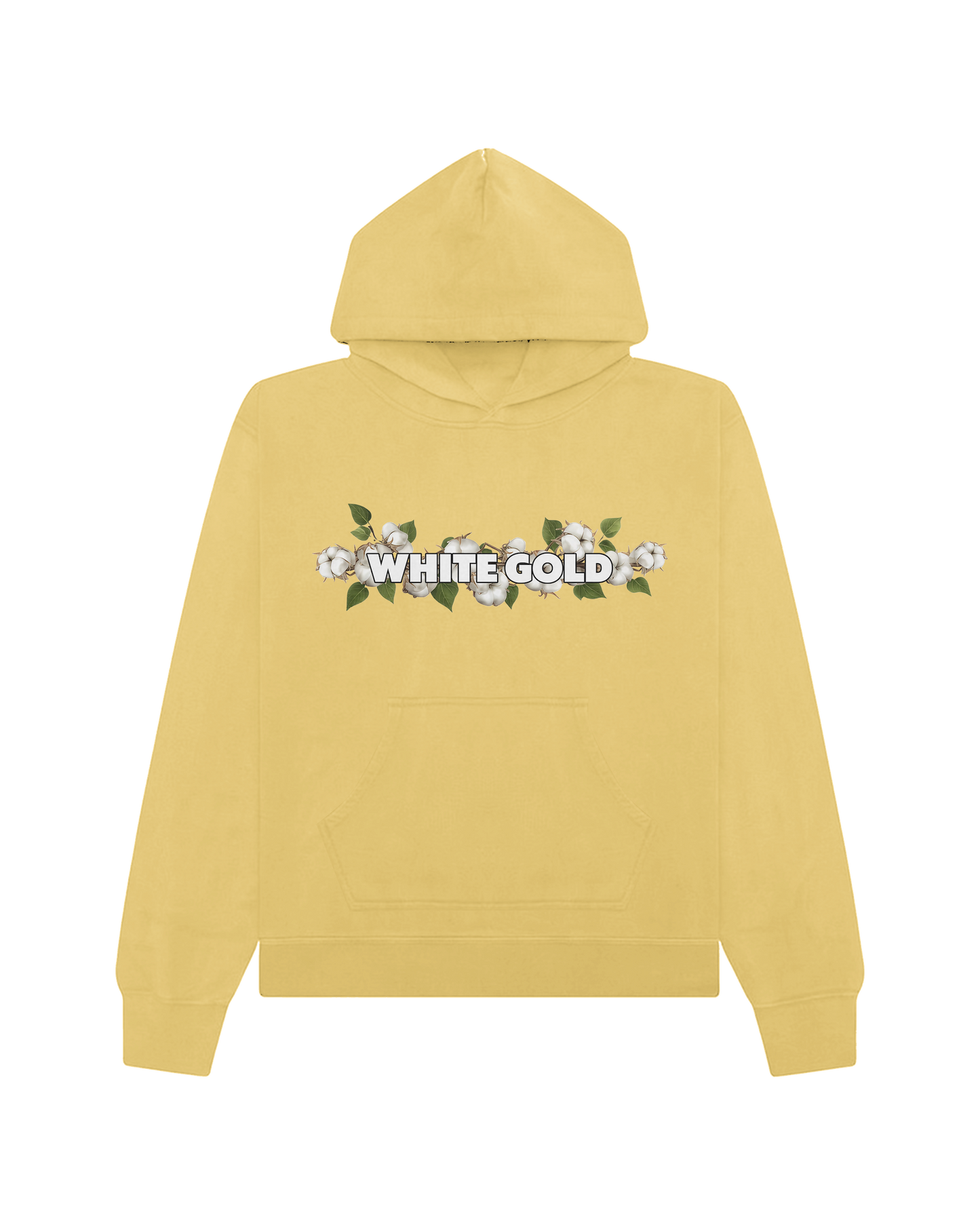 jone(s) White Gold Cotton Stems Logo Hoody Gold