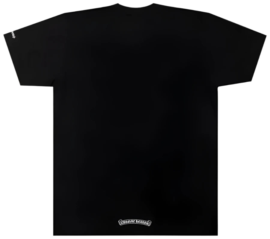 Chrome Hearts Neck Letters Logo T-shirt Black