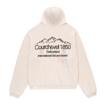 Homme Femme Snow Bunny Hoodie Cream