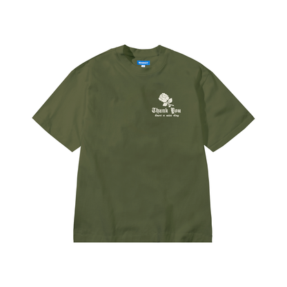 MARKET Thank You Needlepoint T-Shirt Sea Kelp