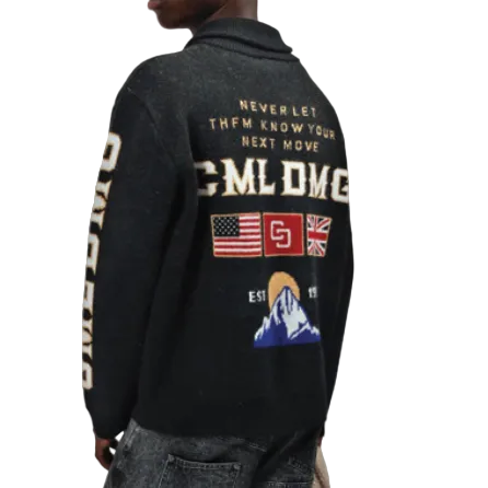 CRIMINAL DAMAGE NEXT MOVE CARDIGAN BLACK