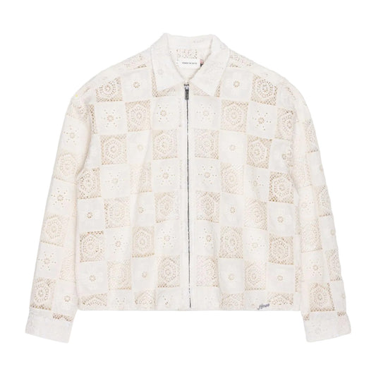 HONOR THE GIFT D-HOLIDAY CROCHET FULL ZIP BONE