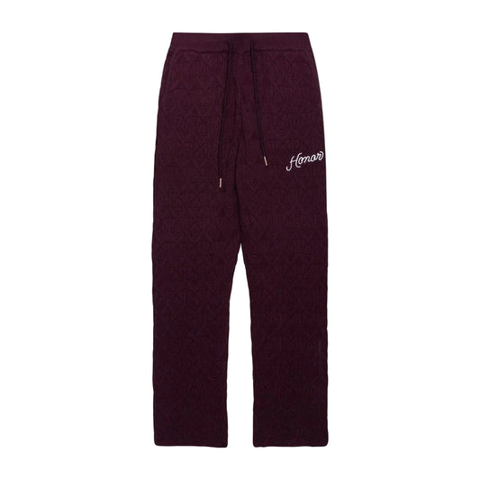 HONOR THE GIFT D-HOLIDAY CABLE KNIT PANT BERRY