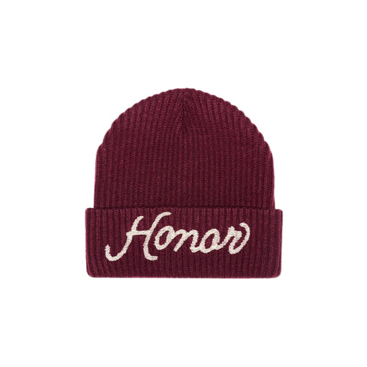 HONOR THE GIFT HEAVY KNIT BEANIE - BERRY