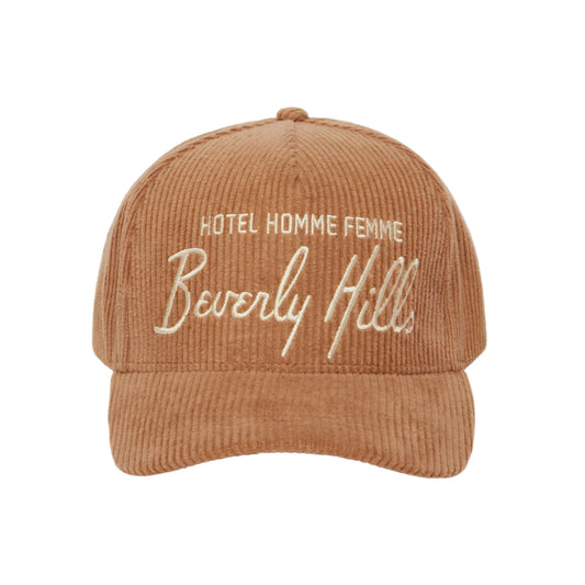 HOMME + FEMME LA Homme Hotel cotton corduroy hat