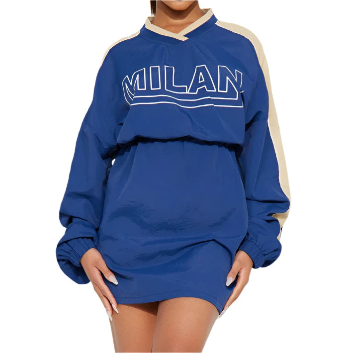jone(s) Fashion Capital Windbreaker Dress Blue