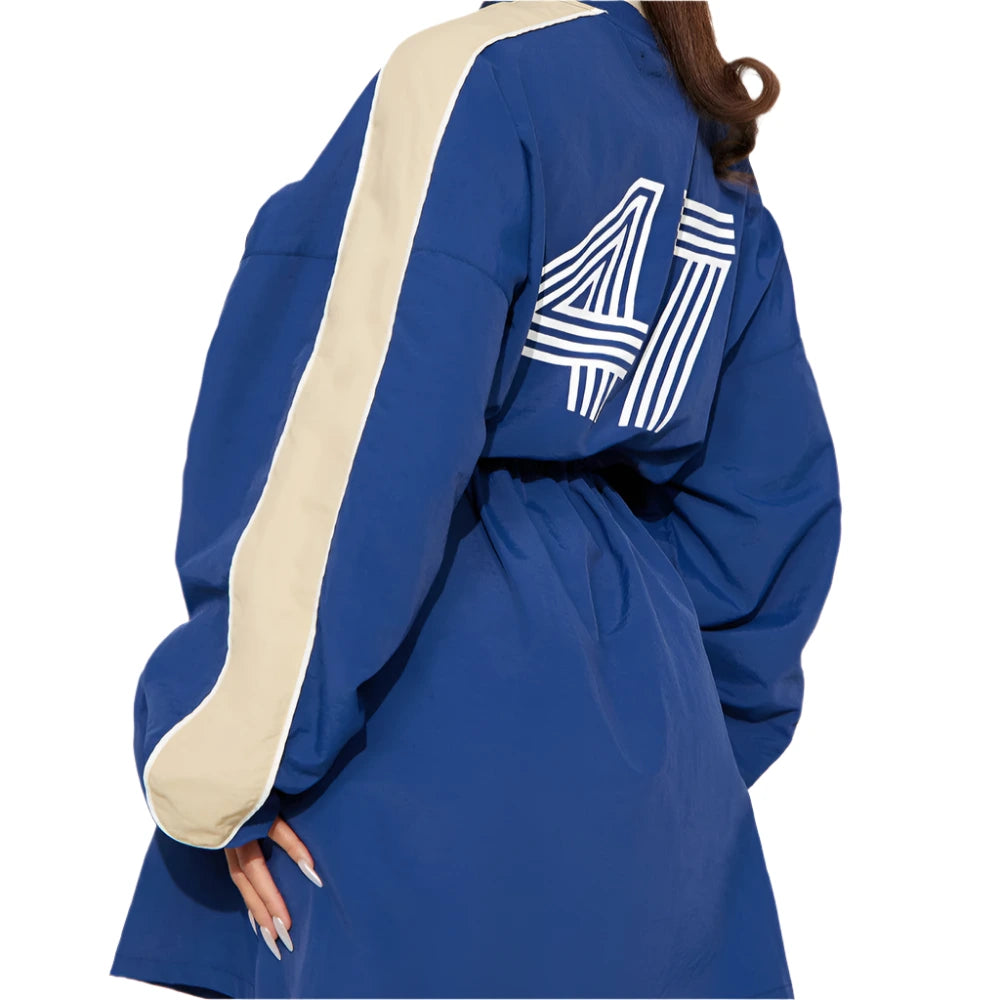 jone(s) Fashion Capital Windbreaker Dress Blue