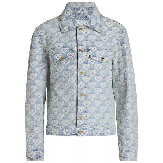 Casablanca Jacquard Logo Denim Jacket