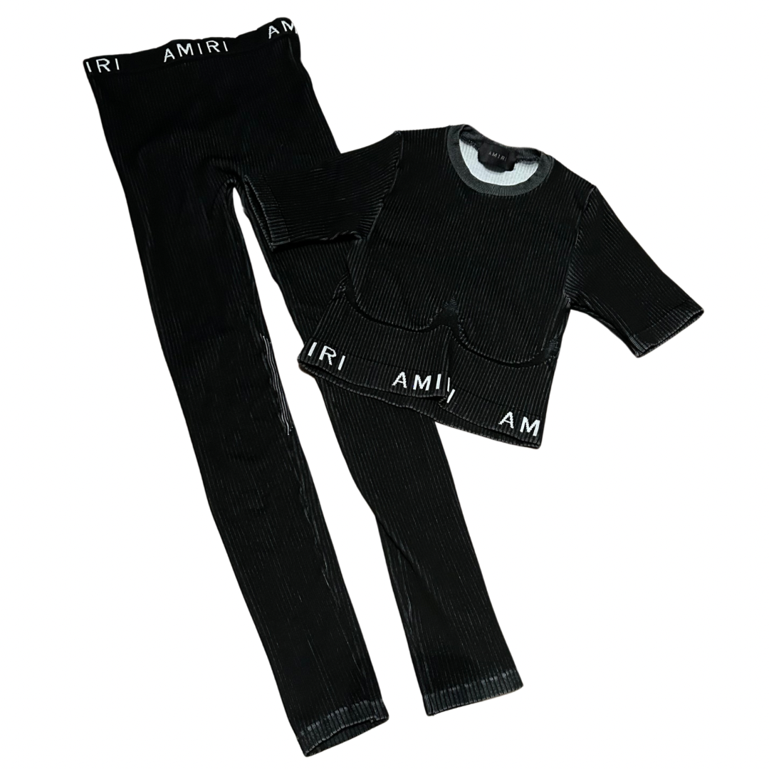 Vintage Amiri Set Black Size Small Womens EUC