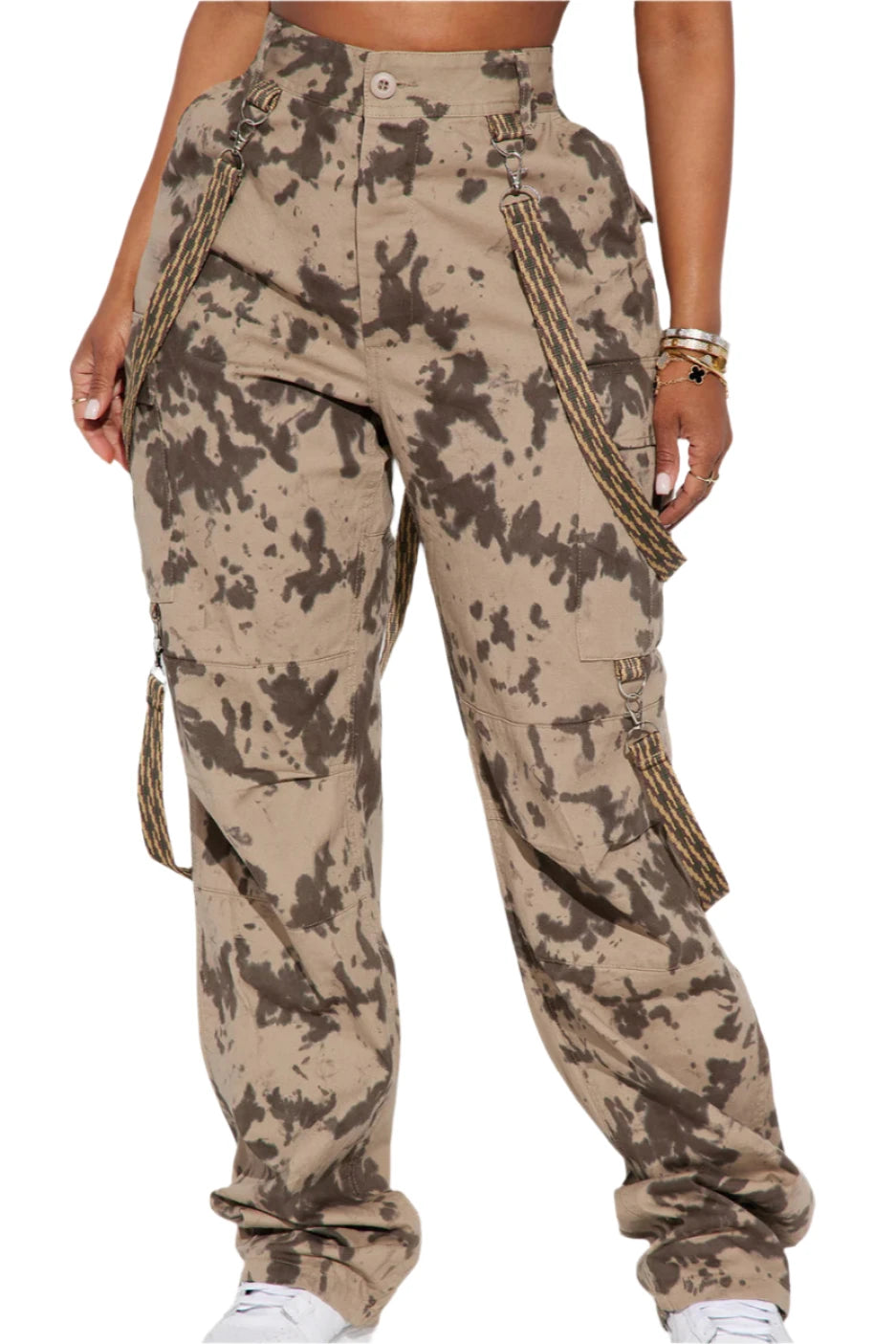 jone(s) Women's Tye Dye Cargo Pant Brown