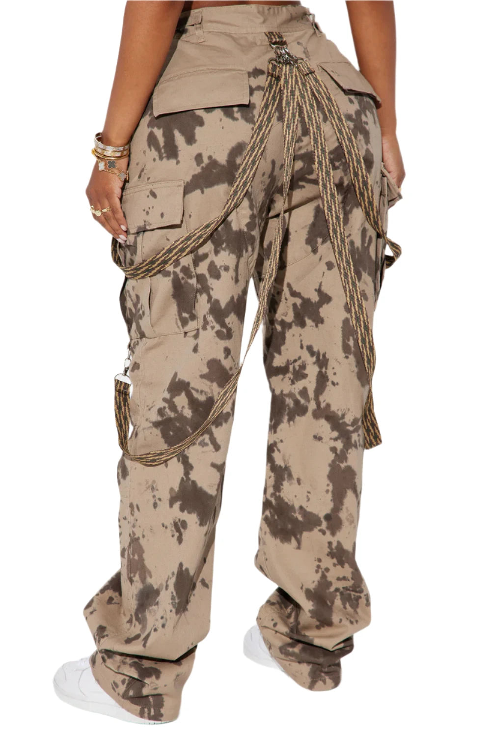 jone(s) Women's Tye Dye Cargo Pant Brown