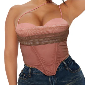 jone(s) Women Cudi Corset Top Hombre - Rose