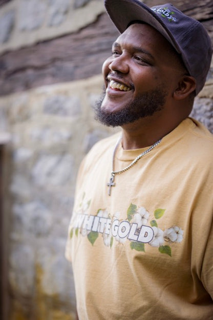 Jones White Gold Cotton Stem Tee Wheat