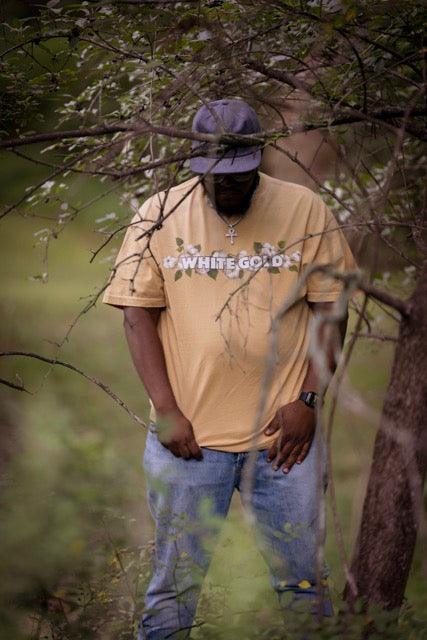 Jones White Gold Cotton Stem Tee Wheat