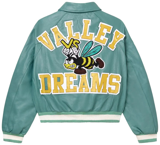 VALE MASCOT BOMBER JACKET AQUA Large