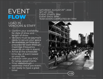 Blueprint Block Party Vendor Fee