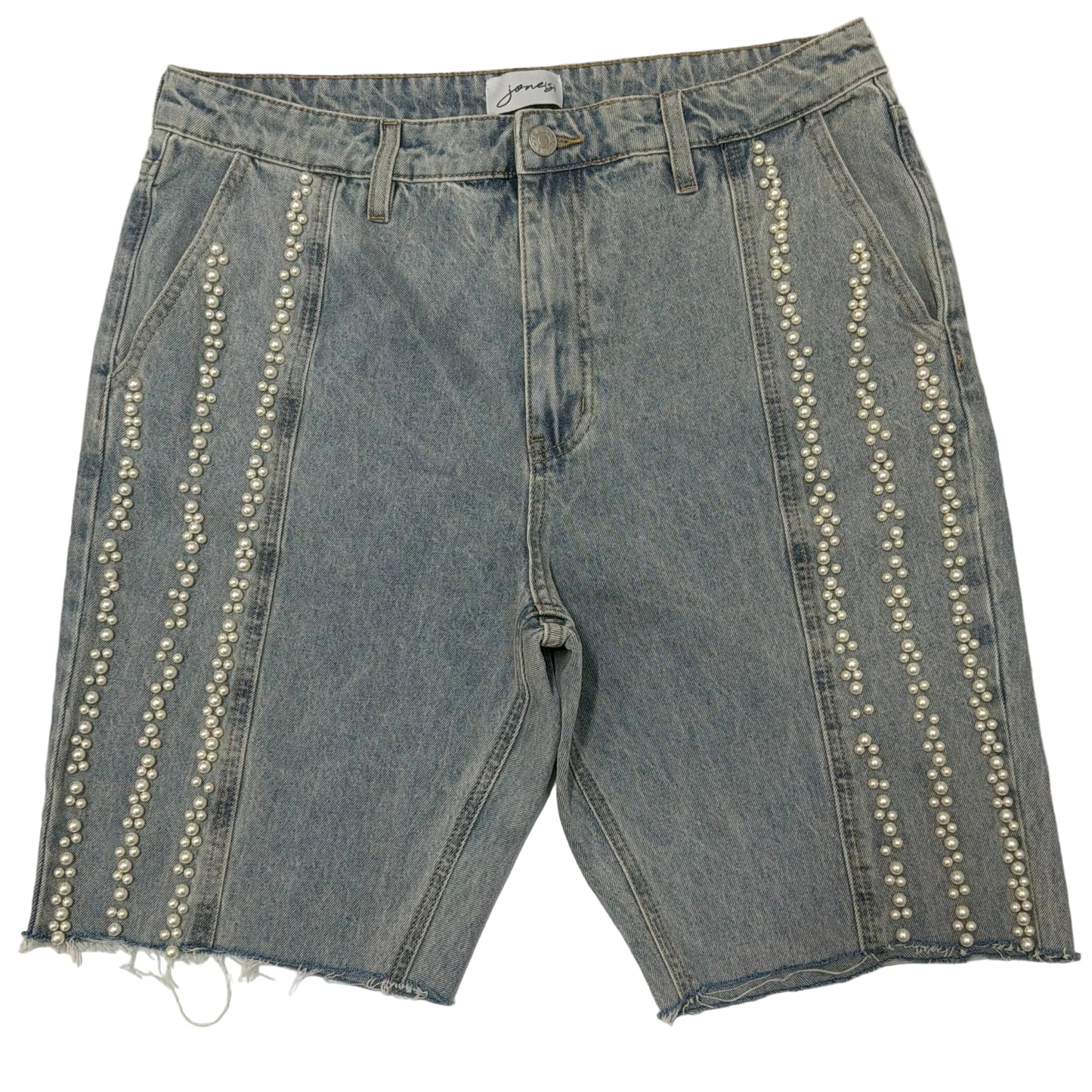 jone(s) Pearl Studded Denim Short Blue