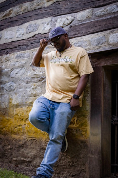 Jones White Gold Cotton Stem Tee Wheat