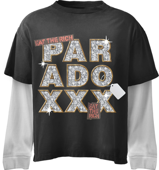 PARADOX EAT THE RICH LAYERED TEE