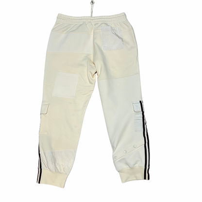 Vintage adidas IVY PARK Cargo Sweatpants Ecru Tint/Maroon Size Large Mens New