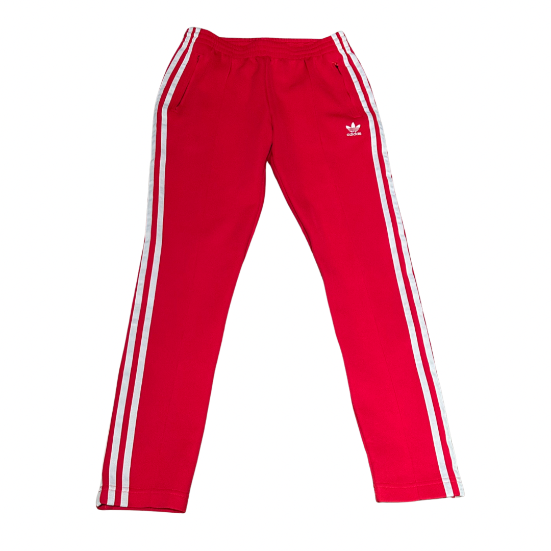 Vintage Adidas Skinny Track Pant Red Size Small Women VGUC