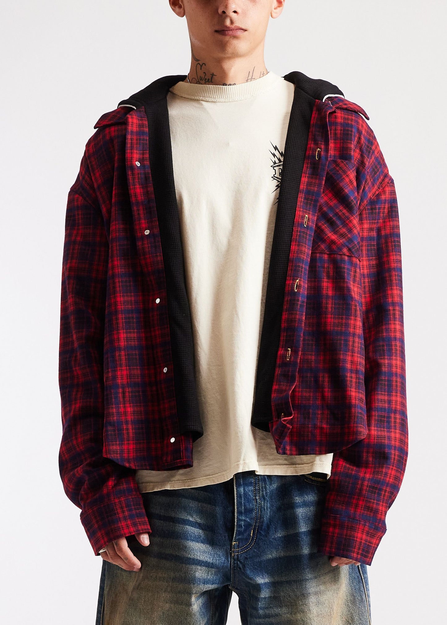 DIET STARTS MONDAY Eagle Hooded Flannel