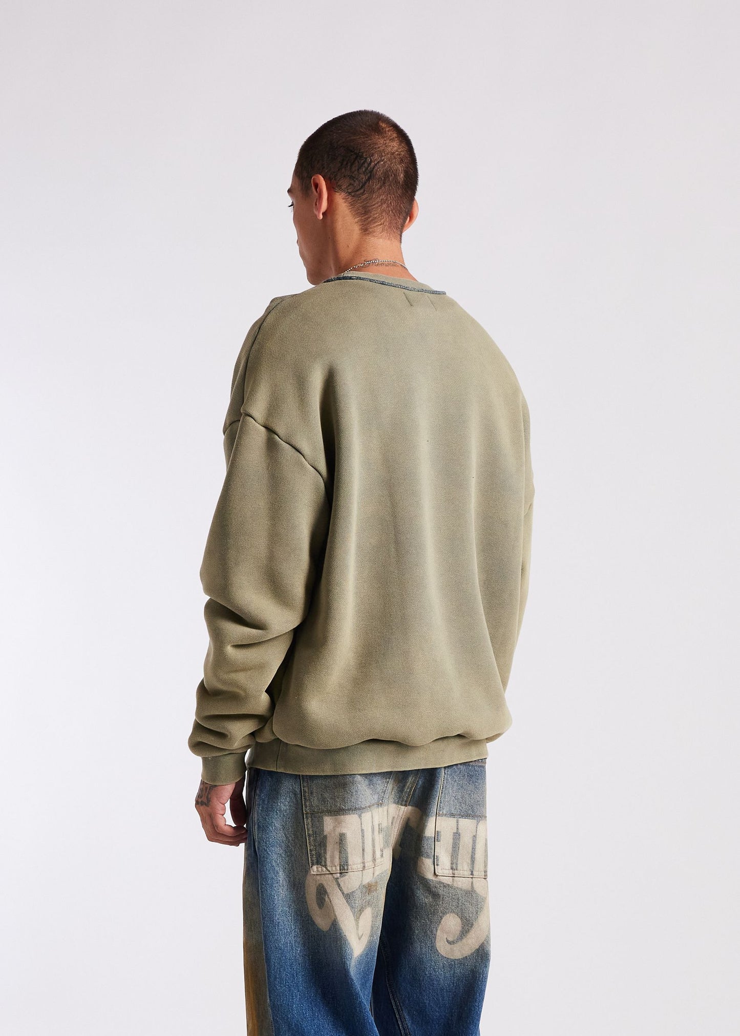 DIET STARTS MONDAY Jumbo Crewneck Sweatshirt