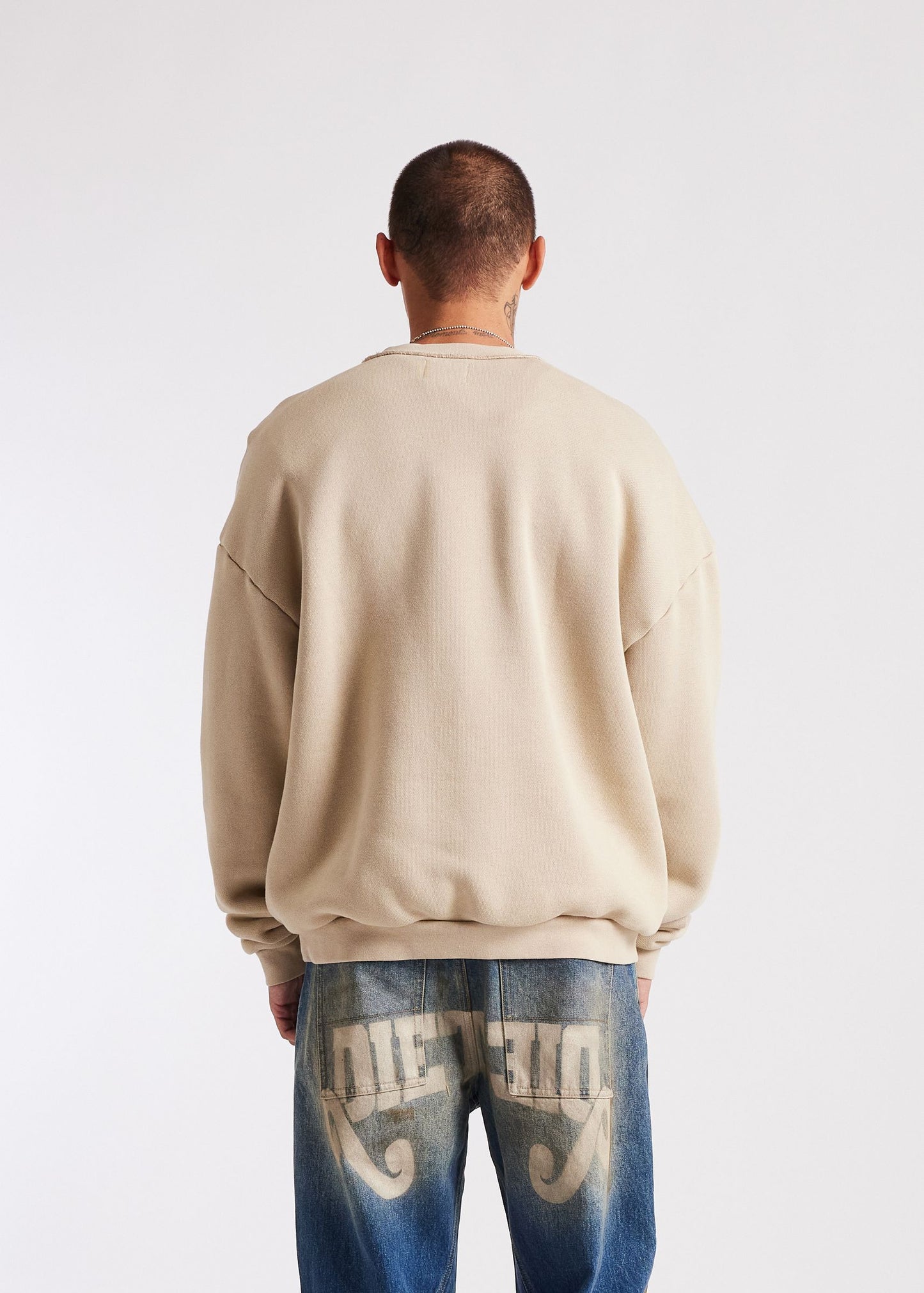 DIET STARTS MONDAY Jumbo Crewneck Sweatshirt