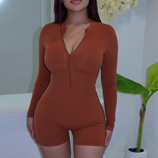 Cataleya Skin Carmen Romper Rust