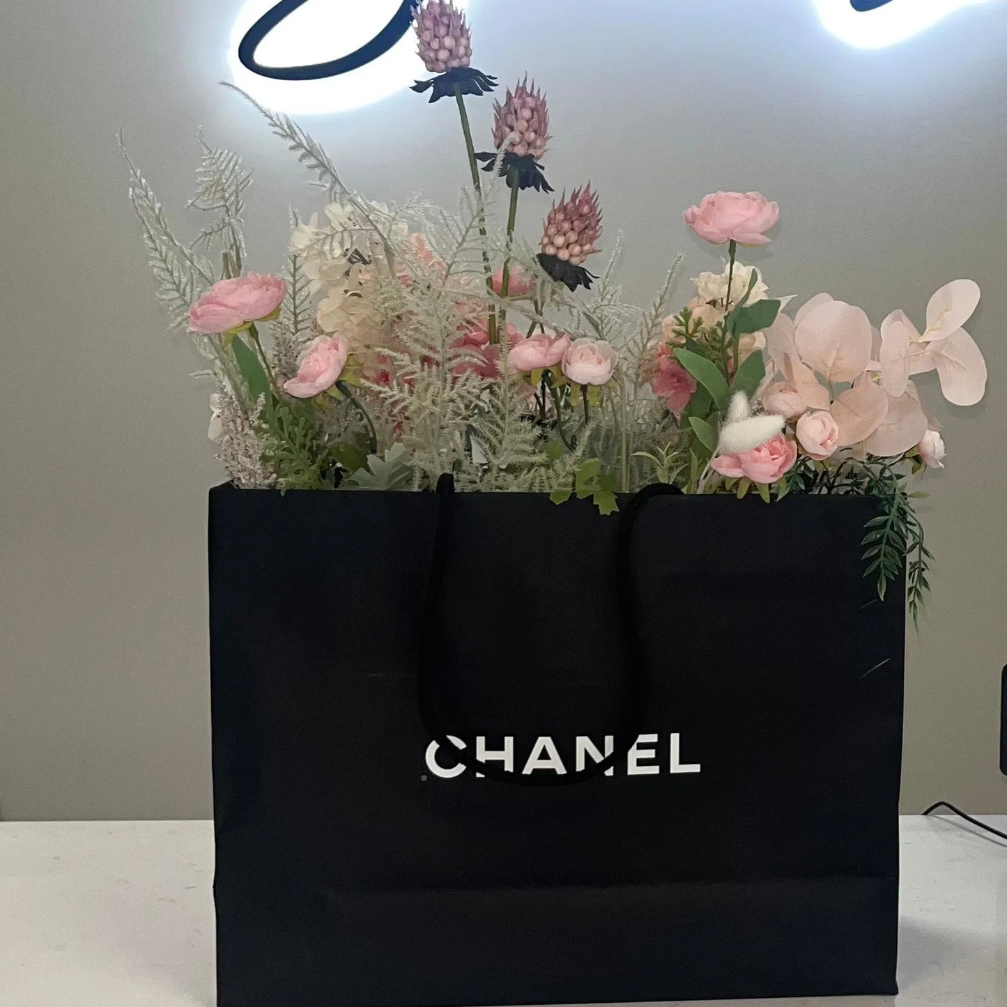 Floraluxe Large Bag -Chanel- Black